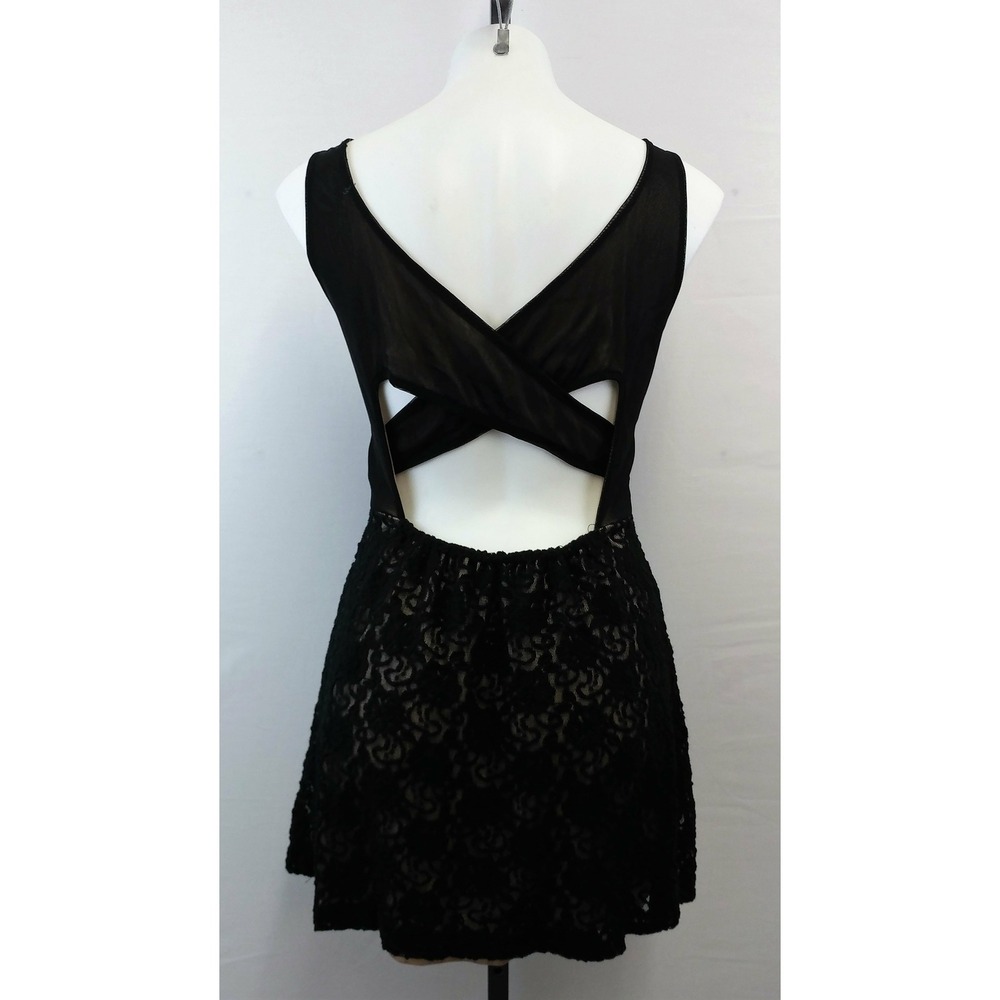 Love‎ Tree Women Dress, Size Medium, black, cotton, nylon, spandex - Picture 2 of 5